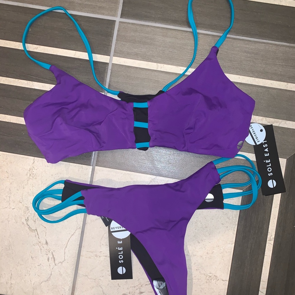 Solè East Rincon Reversible bikini set NWT - Picture 2 of 7